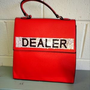 Red dealer bag